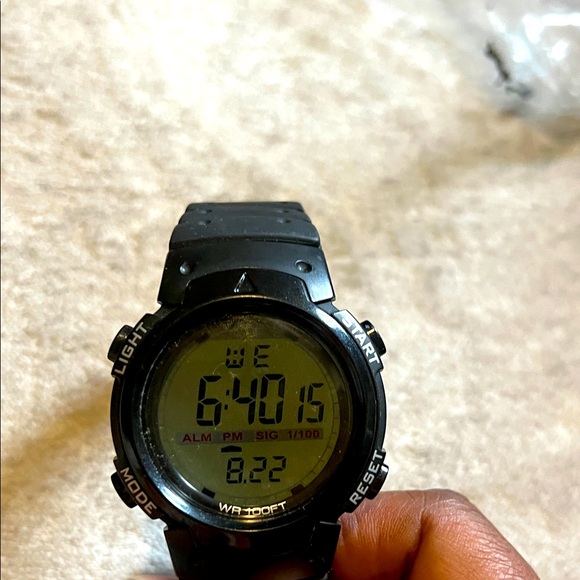 Black Digital Sports Watch - Picture 1 of 3